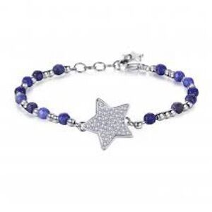 Brosway Italia Elegant Silver/ Blue Star chakra Bracelet w/ Swarovski crystals
